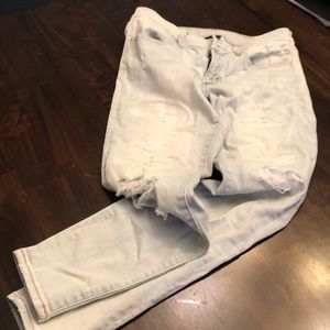 Long light blue jeans